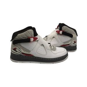 Air Jordan Fusion 8 GS Neutral Gray Kids Sneakers Size 5.5 Y